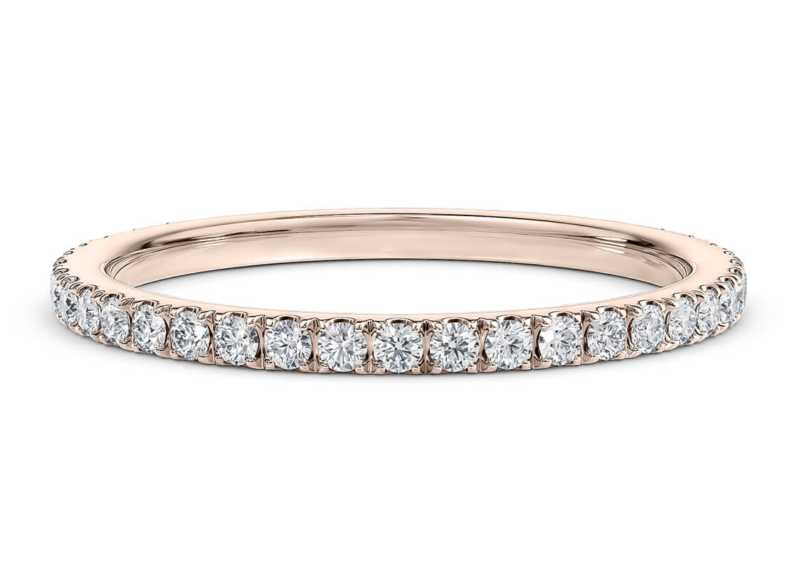 Vogue Lab Grown Rose Gold 18k Full Set Eternity Ring
