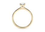 Delicacy Vintage Yellow Gold 18k Oval Engagement Ring