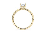 Ascot Solitaire Yellow Gold 18k Emerald Engagement Ring
