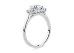 Roma Trilogy Platinum Asscher Engagement Ring