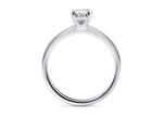 Delicacy Solitaire Platinum Oval Engagement Ring