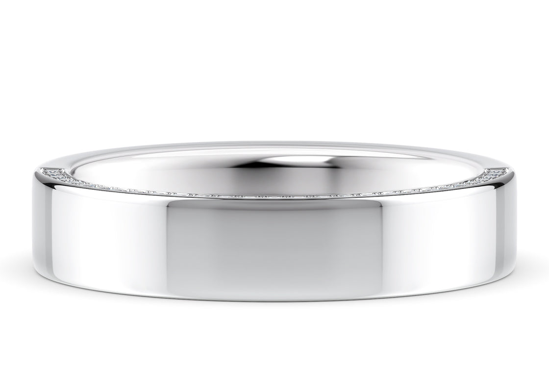 Alexander White Gold 18k Lab Grown Wedding Band