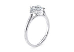 Rosa Vintage Platinum Heart Engagement Ring
