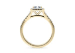 Battersea Halo Yellow Gold 18k Radiant Engagement Ring