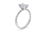 Ascot Solitaire Platinum Radiant Engagement Ring