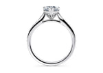 Victoria Diamond Band Platinum Heart Engagement Ring