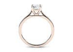 Contour Solitaire Rose Gold 18k Emerald Engagement Ring