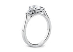 Barcelona Trilogy Platinum Oval Engagement Ring