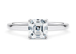 Paloma Solitaire Platinum Asscher Engagement Ring