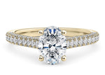 Bloomsbury Vintage Yellow Gold 18k Oval Engagement Ring
