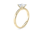 Delicacy Solitaire Yellow Gold 18k Princess Engagement Ring