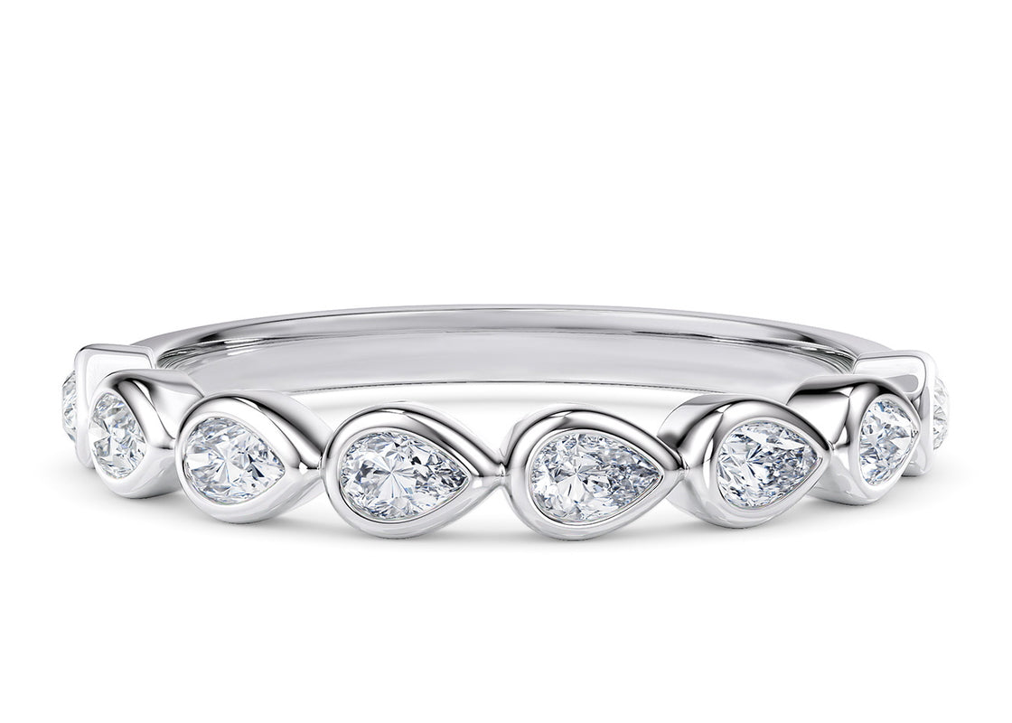 Idyll Half White Gold 18k Eternity Ring