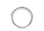 Regent Asscher Half Set White Gold 18k Lab Grown Eternity Ring