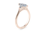 Paris Trilogy Rose Gold 18k Marquise Engagement Ring