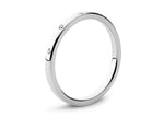 5 stones White Gold 18k Wedding Band