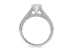 Bloomsbury Vintage Platinum Heart Engagement Ring