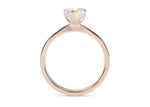 Delicacy Vintage Rose Gold 18k Heart Engagement Ring