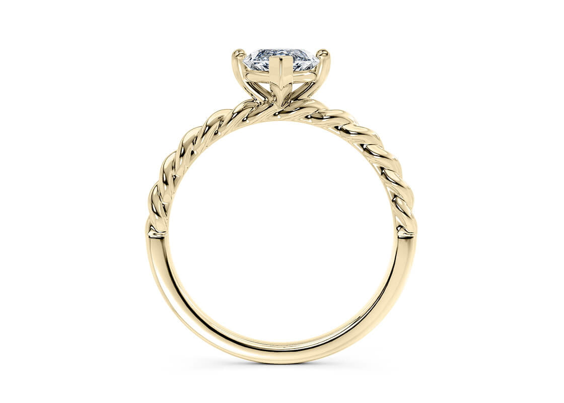Ascot Solitaire Yellow Gold 18k Marquise Engagement Ring