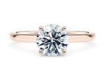 Paloma Solitaire Rose Gold 18k Round Engagement Ring