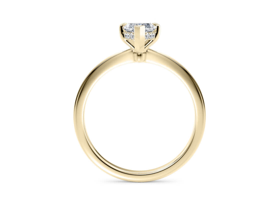 Starlight Solitaire Yellow Gold 18k Marquise Engagement Ring
