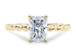Ascot Solitaire Yellow Gold 18k Radiant Engagement Ring