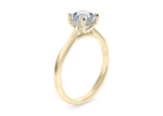 Hope Solitaire Yellow Gold 18k Asscher Engagement Ring