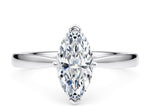 Delicacy Solitaire Platinum Marquise Engagement Ring