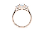 Lisbon Trilogy Rose Gold 18k Cushion Engagement Ring