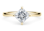 Starlight Compass Solitaire Yellow Gold 18k Princess Engagement Ring