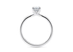 Paloma Solitaire Platinum Emerald Engagement Ring