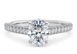 Bloomsbury Vintage Platinum Oval Engagement Ring