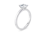 1477 Classic Solitaire Platinum Princess Engagement Ring