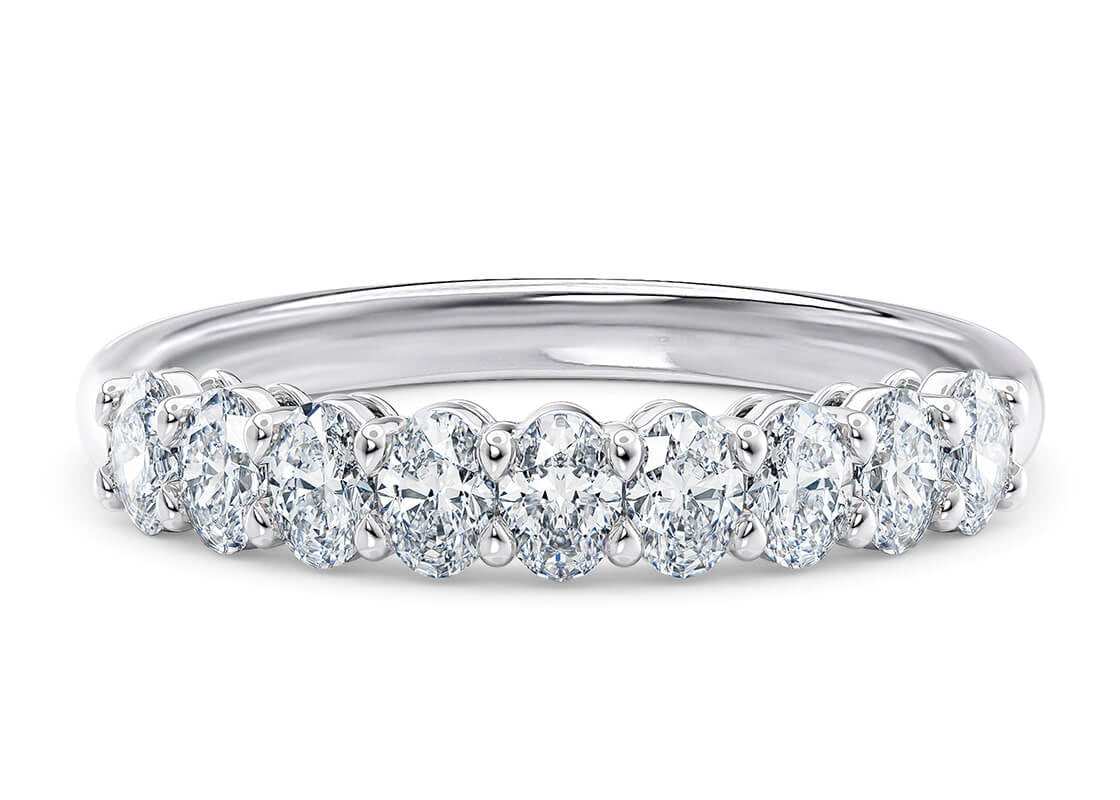 Regent Oval White Gold 18k Eternity Ring