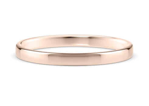 Soft Court Rose Gold 18k Wedding Band