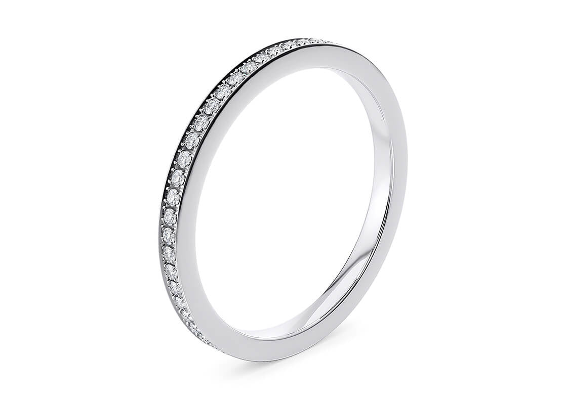 Paragon White Gold 18k Full Set Eternity Ring