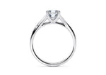 Hanover Solitaire Platinum Asscher Engagement Ring