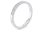 Adarna White Gold 18k Half Set Eternity Ring