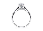 Iris Solitaire Platinum Oval Engagement Ring