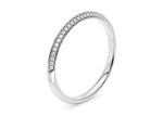 Olympia White Gold 18k Half Set Eternity Ring
