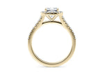 Battersea Halo Yellow Gold 18k Cushion Engagement Ring