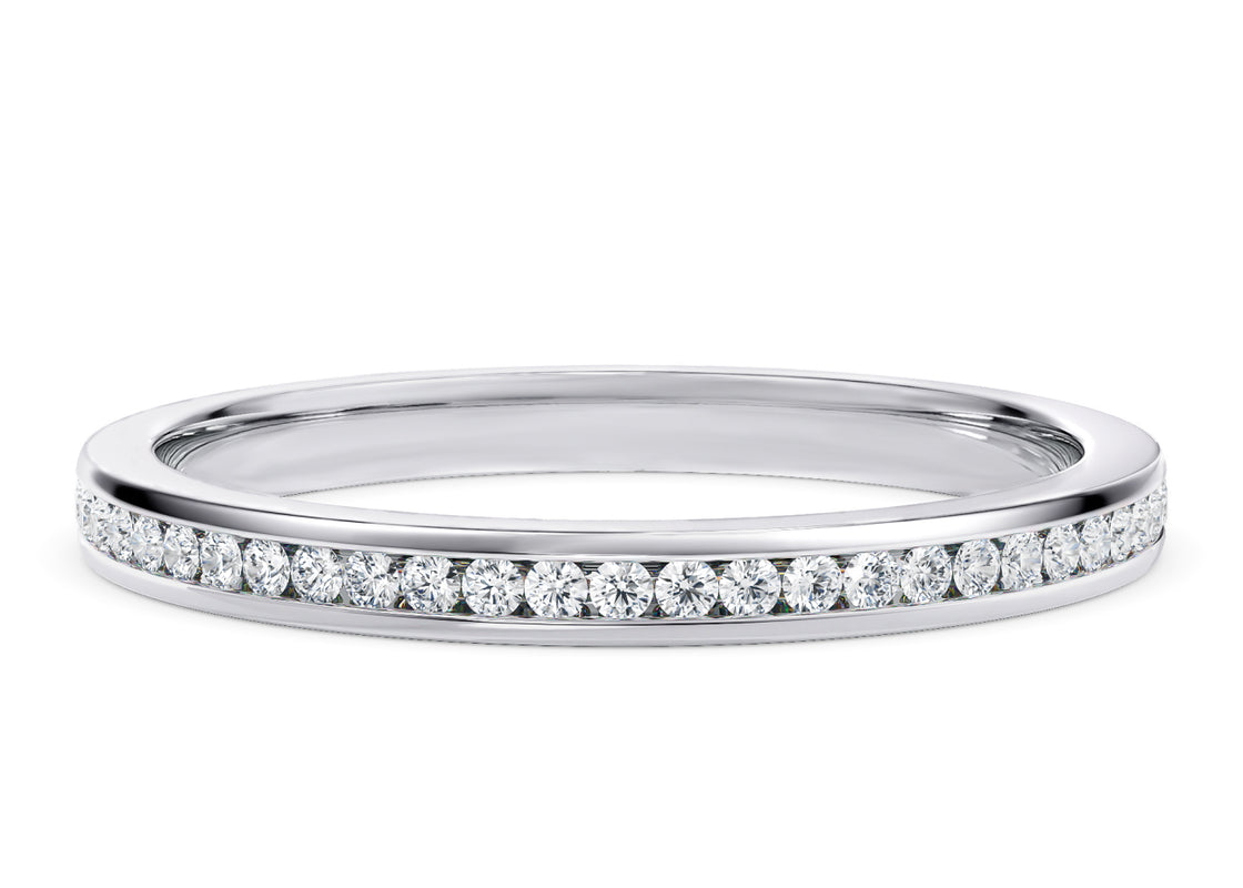 Adarna White Gold 18k Full Set Eternity Ring