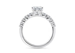 Lyra Diamond Band Platinum Heart Engagement Ring
