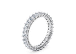 Regent Emerald Full Set White Gold 18k Natural Eternity Ring