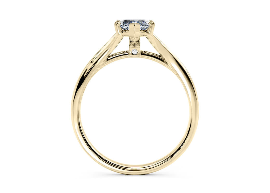 Hanover Solitaire Yellow Gold 18k Marquise Engagement Ring