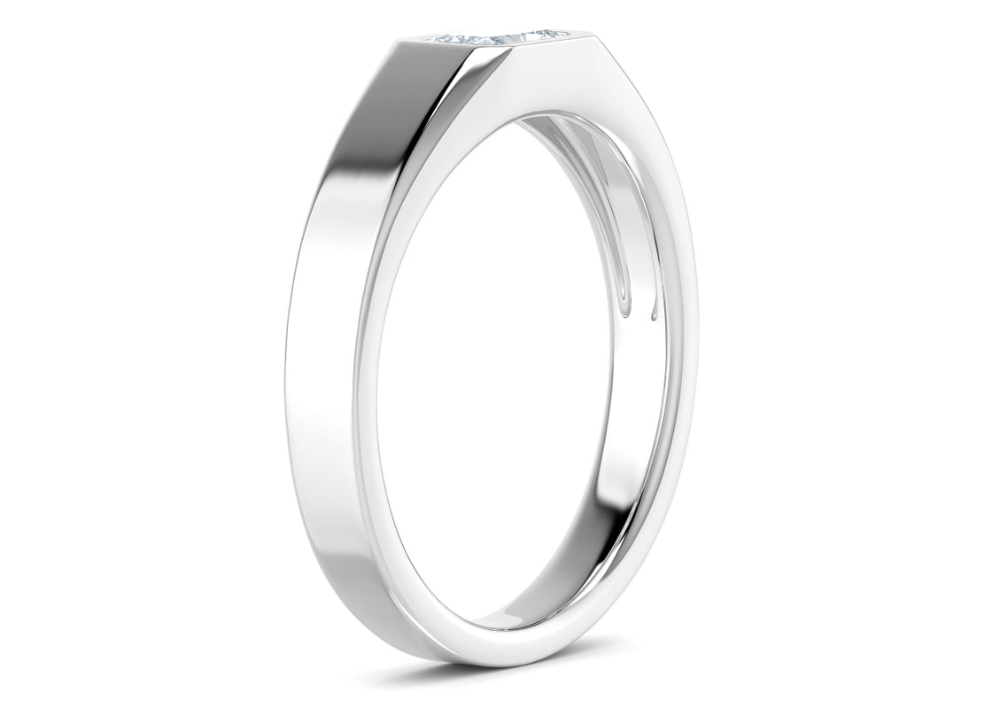 Olympus Radiant  White Gold 18k Wedding Band