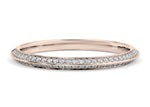 Olympia Rose Gold 18k Half Set Eternity Ring