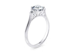 Paris Trilogy Platinum Round Engagement Ring