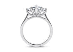 Roma Trilogy Platinum Marquise Engagement Ring