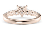 Lyra Diamond Band Rose Gold 18k Heart Engagement Ring