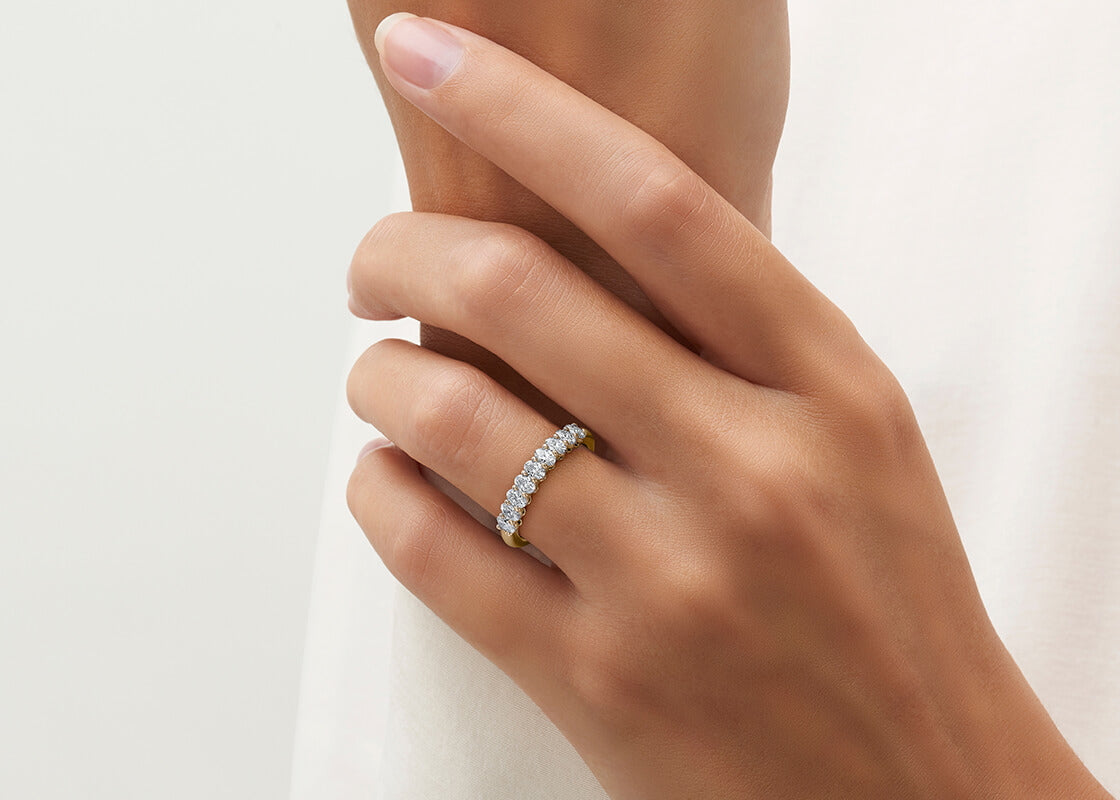 Regent Oval Yellow Gold 18k Eternity Ring